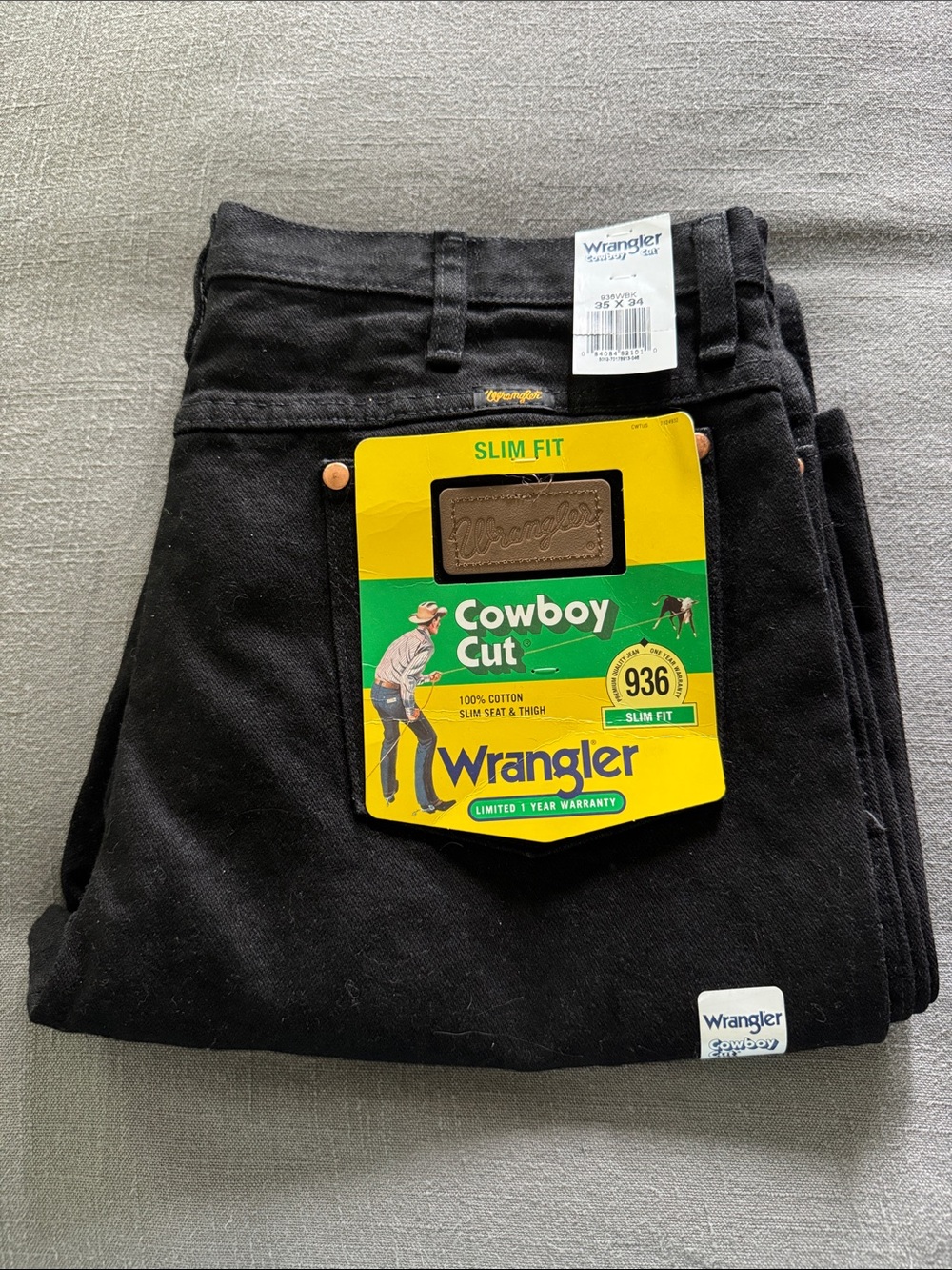Wrangler Cowboy Cut 936 Slim Fit Jeans - Black
